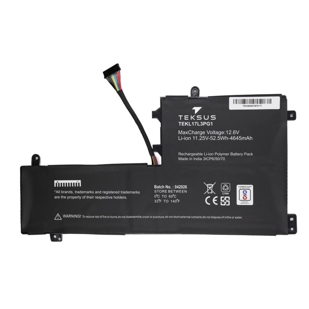 Teksus Laptop Battery Compatible For Lenovo Legion Y530 | L17L3PG1 3C view 2